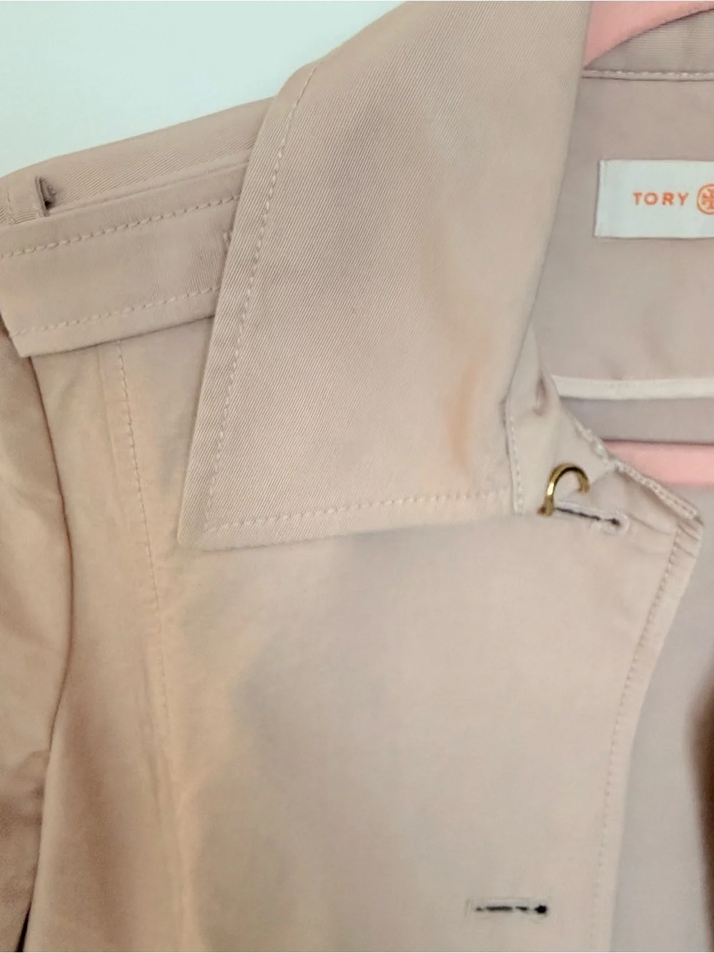 Tory Burch Blush Trench Coat with Belt